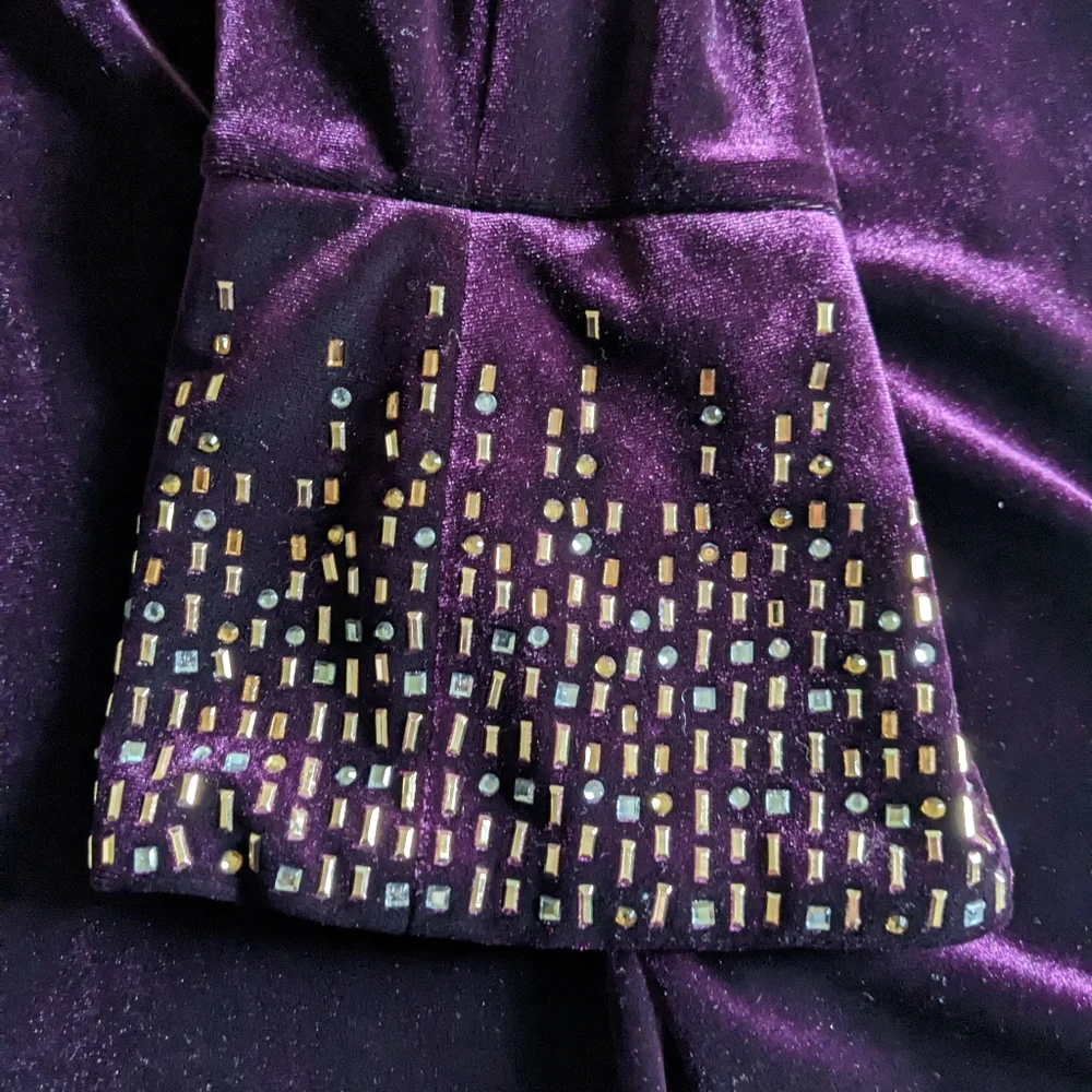 Calvin Klein Velvet Dress - Picture 6 of 8